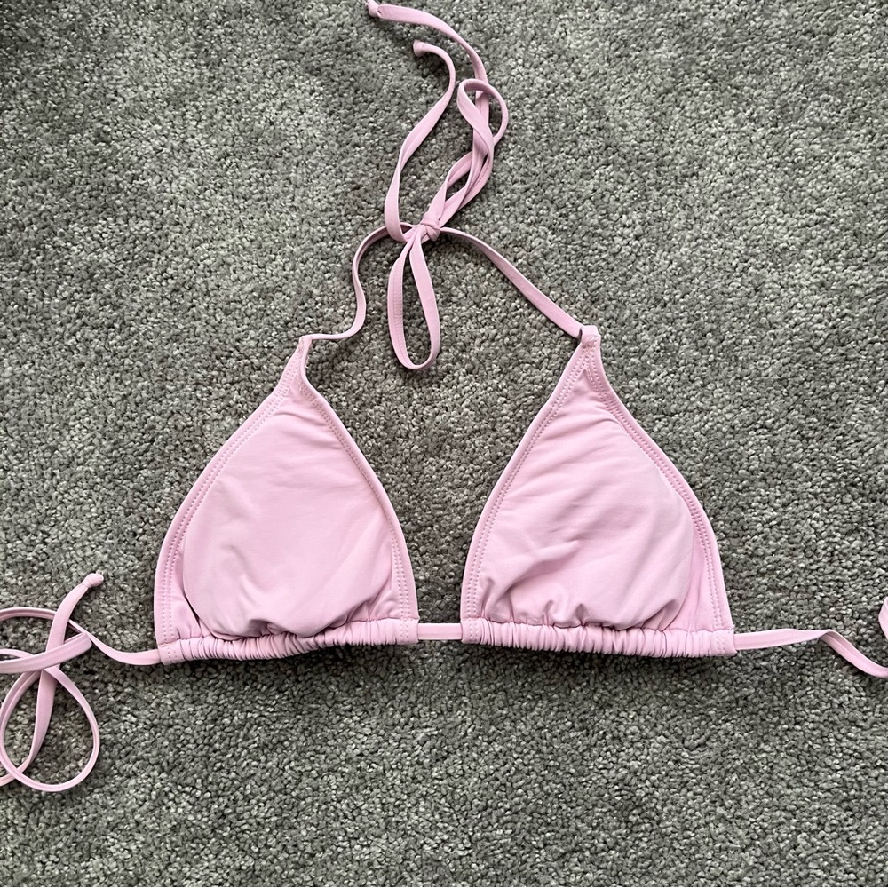 Tilly's Pastel Pink Triangle Bikini Top